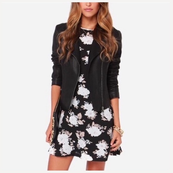 BB Dakota Dress Mini Floral Print, Black size 4 - Picture 1 of 5
